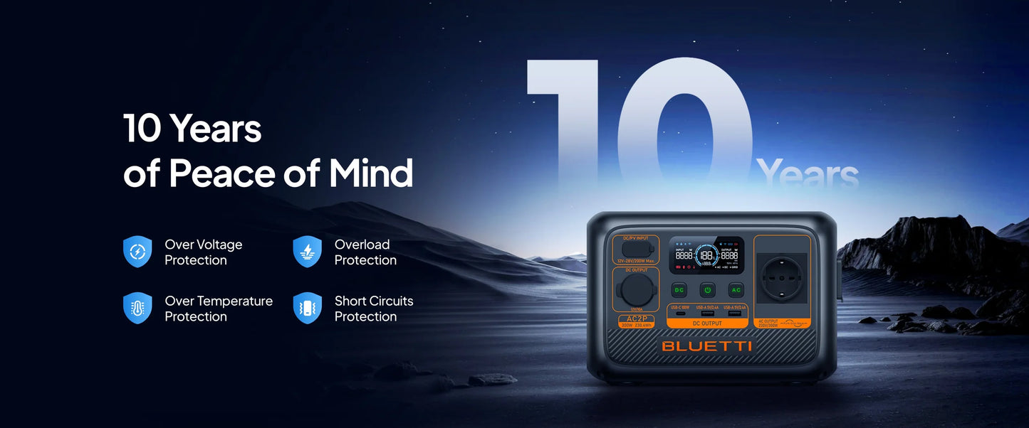 BLUETTI AC2P Portable Power Station | 300W 230Wh