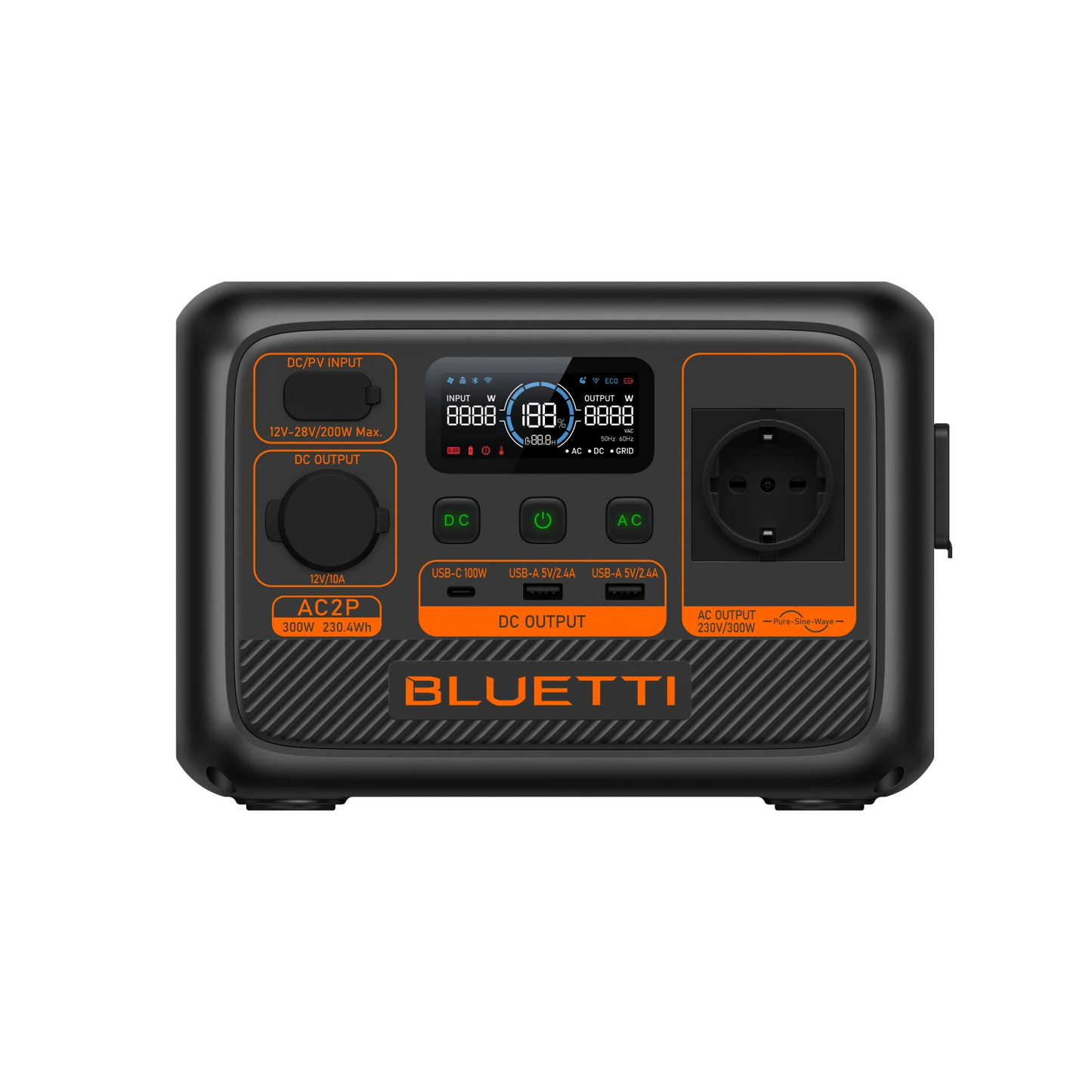 BLUETTI AC2P Portable Power Station | 300W 230Wh